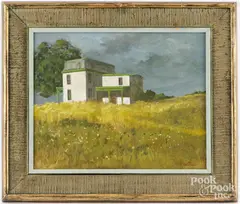 landscape by Marc Schoettle, oil on board, sold Aug 2025