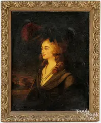 Portrait of Sarah Siddons by Thomas Gainsborough, oil on canvas, sold Aug 2025