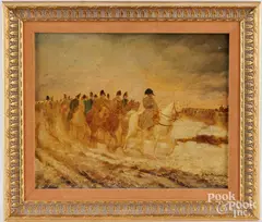 study of Campaign de France by Jean-Louis-Ernest Meissonier, 1814, oil on linen, sold Aug 2025