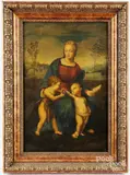 Madonna of the Goldfinch by Raphael, oil on artist board, sold Aug 2025