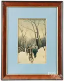 Untitled by Anton Mauve, watercolor and gouache on paper, offered Aug 2025