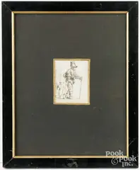 A Peasant Family on the Tramp by Rembrandt Harmensz van Rijn, ca. 1652, etching, sold Aug 2025