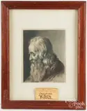 drawing Tete de vieillard by Jean-Jacques de Boissieu, charcoal, sold Aug 2025
