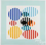 Bet Shem by Yaacov Agam, serigraph, sold Jul 2025