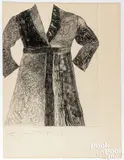Bathrobe by Jim Dine, 1964, etching, sold Jul 2025