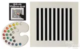 with magnetized surfaces and discs in plastic paint palette Transformable Dialogues #2 by Yaacov Agam, serigraph, sold Jul 2025