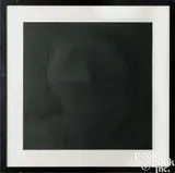 Black Square (Embossed Gorbachev) by Leonid Sokov, 1990, color lithograph, sold Jul 2025