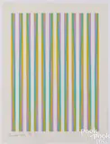 Print for Chicago 8 by Bridget Riley, 1971, color serigraph, sold Jul 2025
