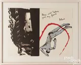They Will Torture You by Nancy Spero and Leon Golub, 1971, color serigraph, sold Jul 2025