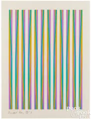 Print for Chicago 8 by Bridget Riley, 1971, color serigraph, sold Jul 2025