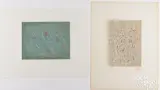 Homage a Mourlot by Mark Tobey, 1975, color lithograph, sold Jul 2025