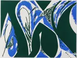 FREE SPACE by Lee Krasner, 1975, color screenprint, sold Jul 2025