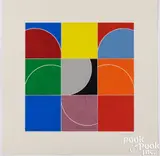 Arcs by Harry Koursaros, 1976, gouache on board, sold Jul 2025