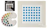 with magnetized surfaces and discs in plastic paint palette Transformable Dialogues #1 by Yaacov Agam, serigraph, sold Jul 2025