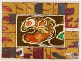 Central Park by Pierre Alechinsky, 1975, color lithograph, sold Jul 2025