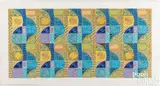 gold paint by Harry Koursaros, 1982, acrylic, sold Jul 2025
