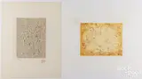 Homage a Mourlot by Mark Tobey, 1975, color lithograph, sold Jul 2025