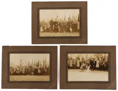 MEMORIAL GROUNDBREAKING PHOTOGRAPHS, LOT OF THREE by Virginia World War I, gelatin silver print on textured mount, sold Sep 2026