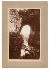 ROCKBRIDGE CO., SHENANDOAH VALLEY OF VIRGINIA PHOTOGRAPH OF NATURAL BRIDGE by Michael Miley, albumen-print on board, sold Sep 2026