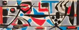 Composition by Jean Bertholle, vers 1952, Gouache, sold Jan 2026