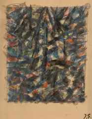 Composition by Jacques Germain, vers 1960, Encre et aquarelle, sold Jan 2026