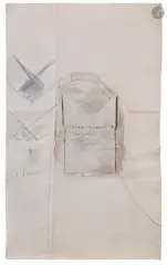 Composition by Jean Degottex, Technique mixte et collage sur toile libre, sold Jan 2026