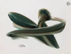 Graphisme by Roger Excoffon, vers 1970, Gouache, sold Jan 2026