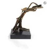 Composition by Martine Boileau, Épreuve en bronze à patine or, sold Jan 2026