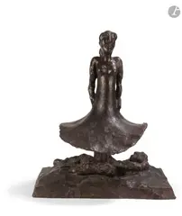 Le Phantasme by Jacques Tenenhaus, 2000, Bronze patine brune, sold Jan 2026