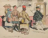 Aux Armées by Achille Mercadier, 1917, Encre et aquarelle, sold Jan 2026