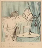 L'Entôlage by E. Treil, 1901, Encre et crayon bleu, sold Jan 2026