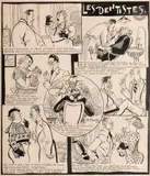Les Dentistes by Georges Pavis, Encre et rehauts de gouache blanche, sold Jan 2026