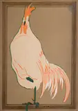 Le Coq by Auguste Roubille, Gouache et collage, sold Jan 2026
