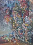 Composition surréaliste, vers 1975-80 by Marc Janson, Gouache, sold Dec 2025