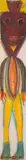 La Tête cassée, Série des concierges by Anselme Boix-Vives, 1966, Gouache sur carton, sold Dec 2025