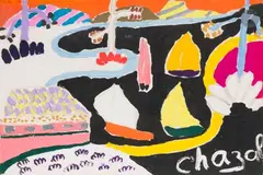 Les Voiliers by Malcolm de Chazal, Gouache sur traits de crayon, sold Dec 2025