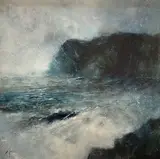 Houle sur la grève by François d'IZARNY, Toile, sold Mar 2026