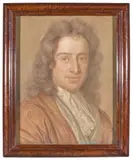 Portrait d'homme by Bernard Vaillant, Pastel sur papier anciennement bleu, sold Mar 2026