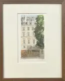 Façade parisienne by Denis Geoffroy Dechaume, Aquarelle et rehauts de gouache blanche, sold Feb 2026
