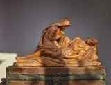 Piéta by Louis Botinelly, vers 1948, Terre cuite patinée, sold Jan 2026