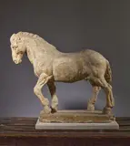 Cheval de trait - 1941 by Louis Botinelly, Plâtre, sold Jan 2026