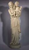 Vierge et l'Enfant Jésus bénissant by Louis Botinelly, 1947, Plâtre, sold Jan 2026