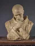 Buste de Saint Bruno by Louis Botinelly, vers 1955, Plâtre, sold Jan 2026