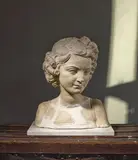 Buste de femme by Louis Botinelly, Plâtre (Accidents à la chevelure, restaurations, sold Jan 2026