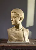 Buste de la princesse Grace de Monaco by Louis Botinelly, vers 1957, Plâtre (Petites égrenures, sold Jan 2026
