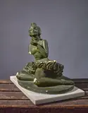 Ève en tutu by Louis Botinelly, Plâtre patiné vert antique, sold Jan 2026