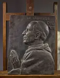 Profil de Pie XII en bas-relief by Louis Botinelly, vers 1961, Bronze patiné, sold Jan 2026