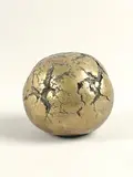 Sphère craquelée by Anita Tullio, Bronze doré, sold Jan 2026