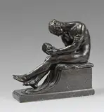 L'inspiration by Victor Rousseau, Épreuve en bronze patiné et en marbre, sold Nov 2024