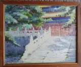Les escaliers du temple by Josef Ruedolf, Aquarelle sur papier, sold Jun 2024